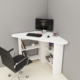 Hanah Home Escritorio de Estudio Corner Blanco